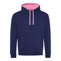 varsityhoodiejusthoods oxfordnavy:candyflosspink