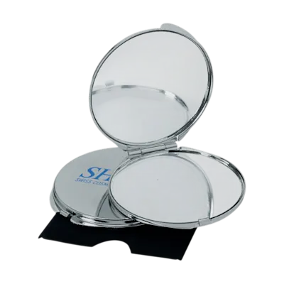 Compact Make-Up Mirror with Pouch
