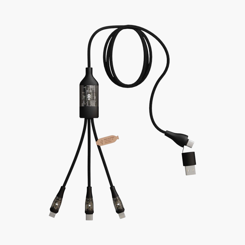 PDP - scxdesignc505in1fastcharging100w5acablewithdigitaldisplay square #F8F8F8 background