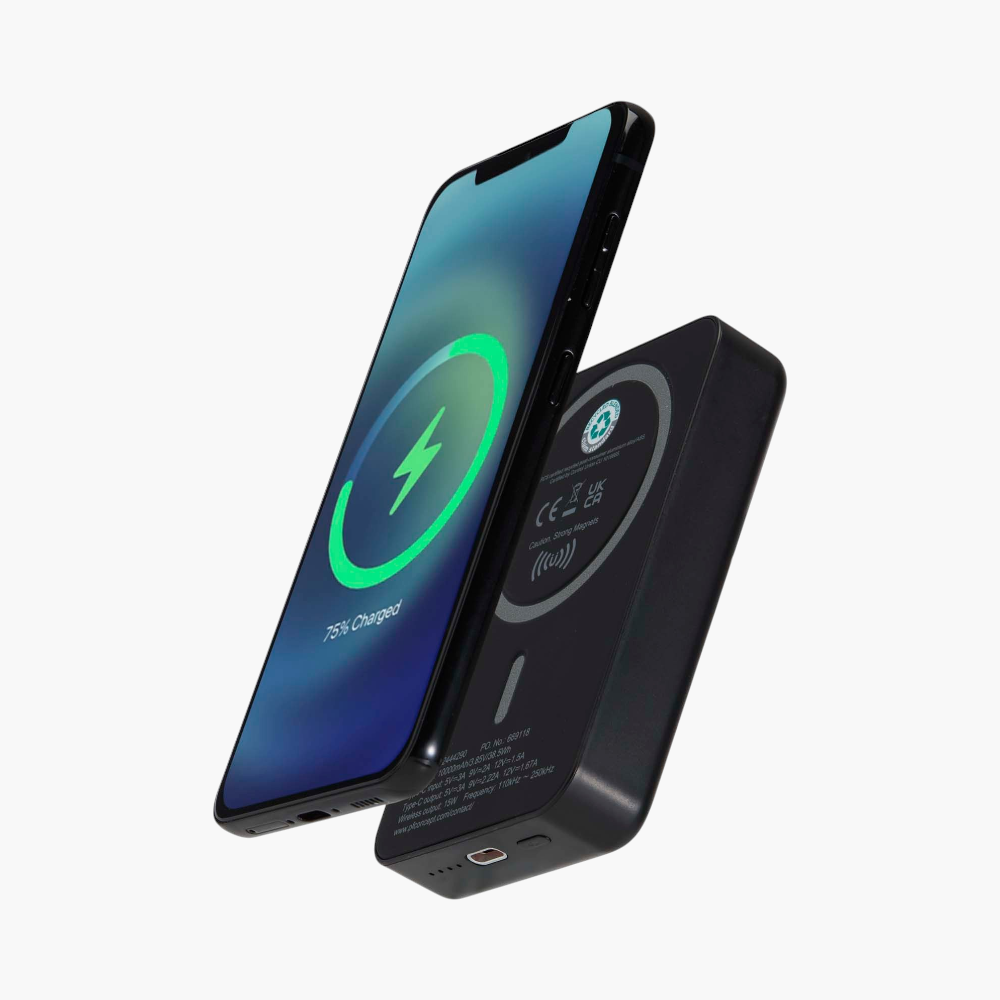 PDP - acrab10000mah15wmagneticwirelesspowerbankwith20wpd square #F8F8F8 background