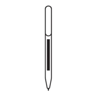 55 x 5 mm - In front of the clip