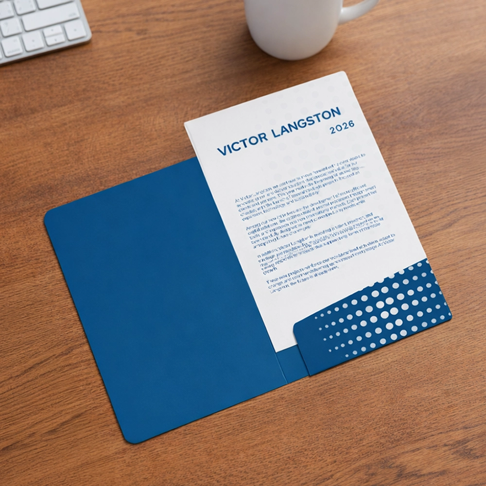 presentation folders with glued flap Setting1