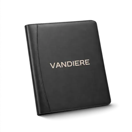 RCS Recycled PU Deluxe Tech Portfolio with Zipper
