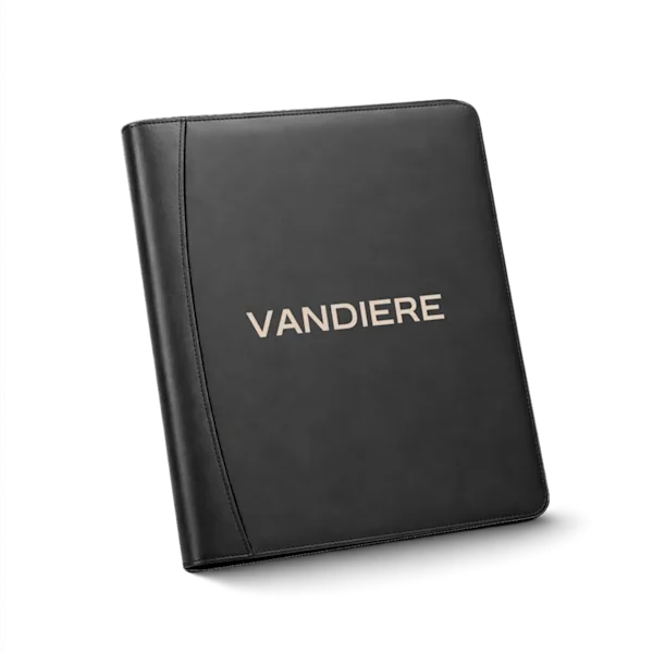 RCS Recycled PU Deluxe Tech Portfolio with Zipper