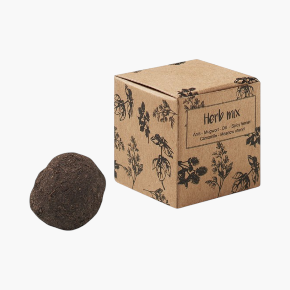 PDP - bombiiiiherbseedbombincartonbox square #F8F8F8 background