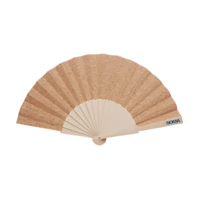 Cork Wood Hand Fan