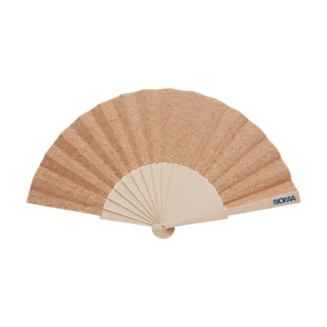 Cork Wood Hand Fan