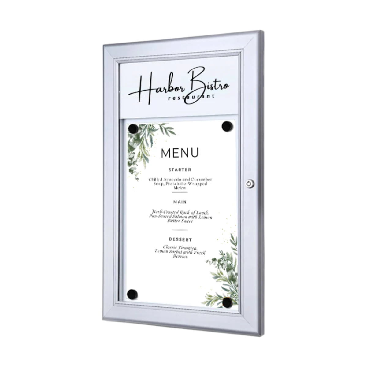 Outdoor Menu Case With Logo Panel main image