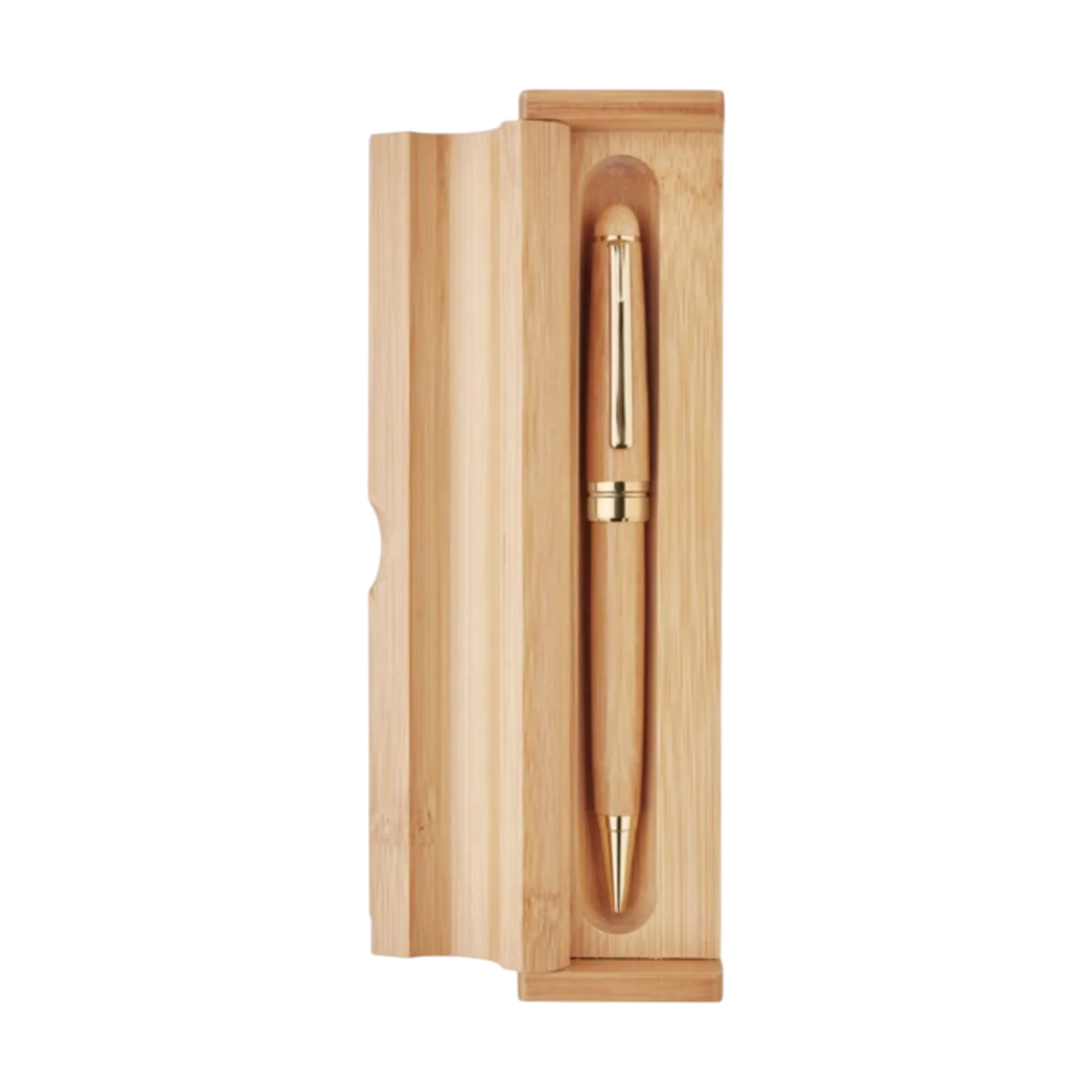Etna Bamboo Twist Ball Pen In Box main image