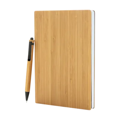 A5 Bamboo Notebook & Pen Set