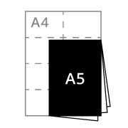 A3 folded to A5