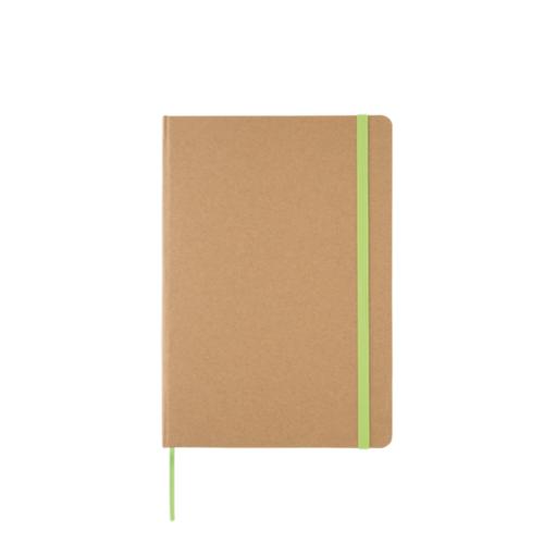 A5 recycled kraft notebook green