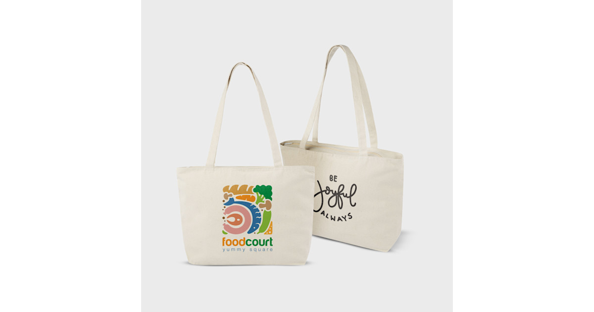 Linnen tas met discount rits