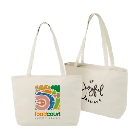 Zippered Cotton Tote Bag 320 g/m²