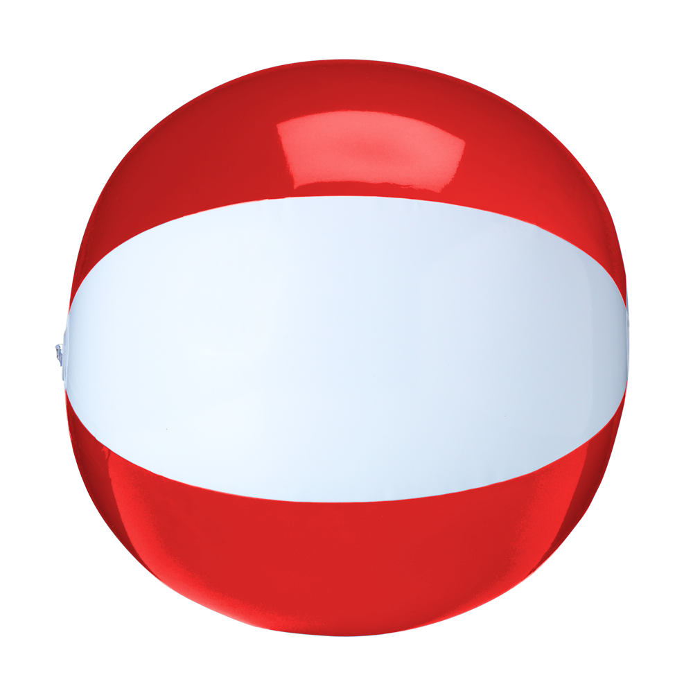 135. beachball30cm Wit Rood