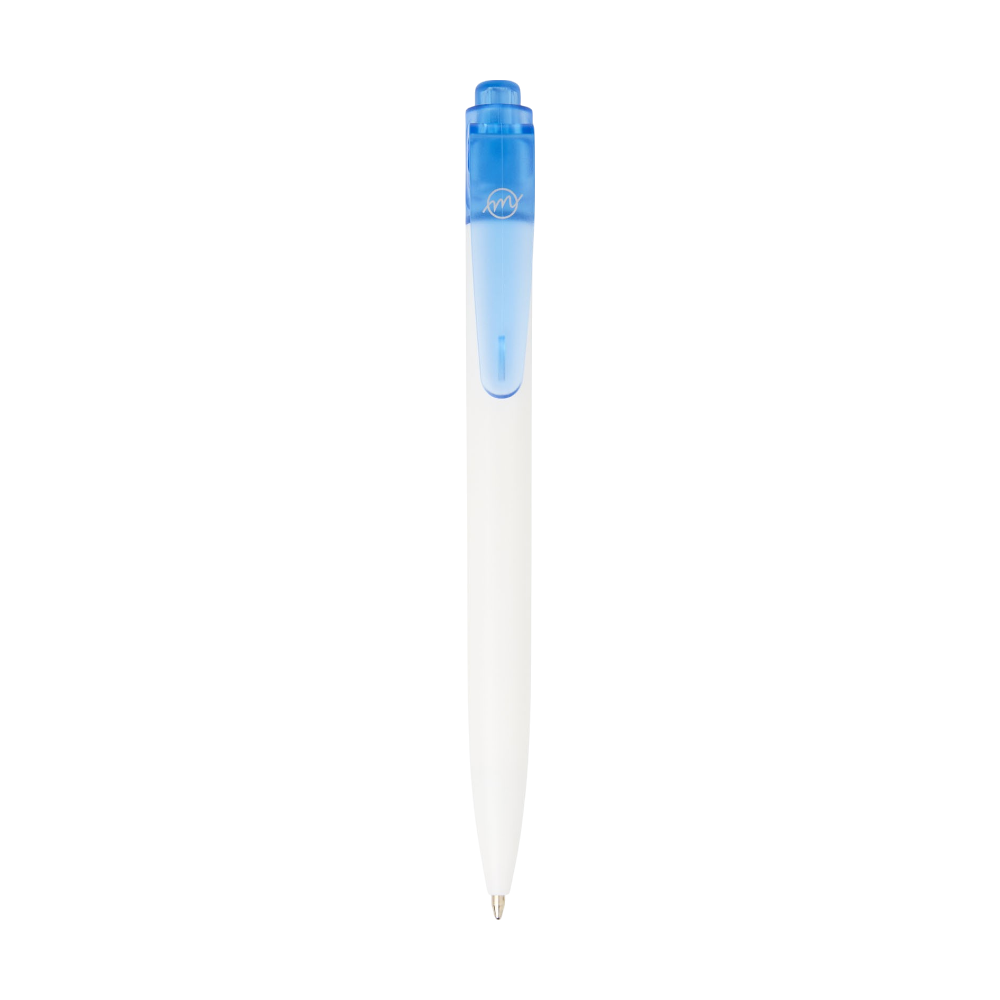ICON - thalaasaoceanboundplasticballpointpenblackink transparent_blue_white
