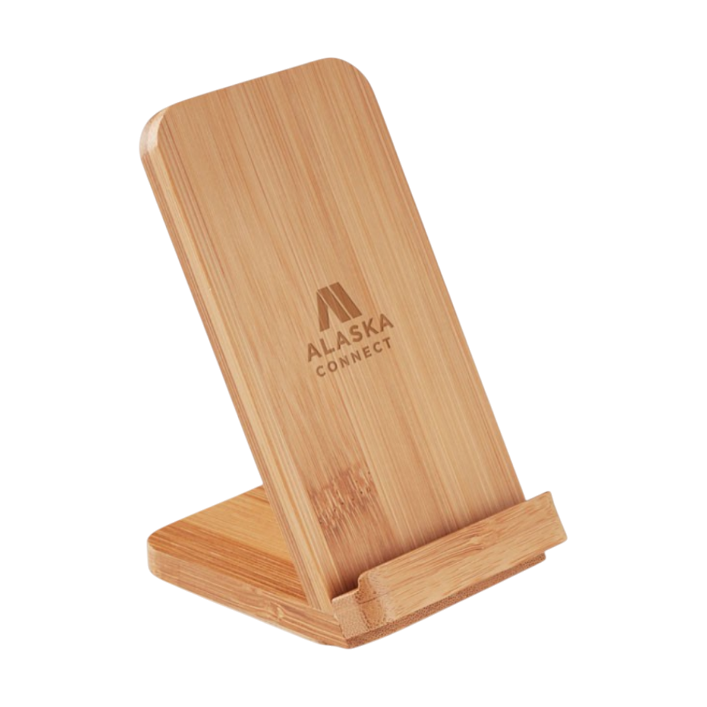 Cargador inalámbrico de bambú Wirestand