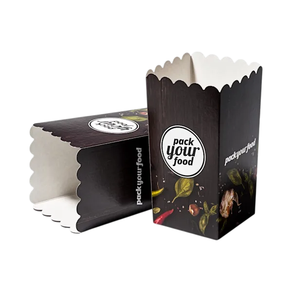 Porta popcorn con fondo a incastro 9,9 x 9,9 x 19,6 cm