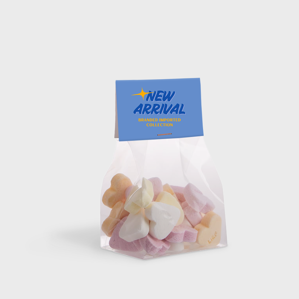 Petit sachet carte à en-tête 50 g Bonbons