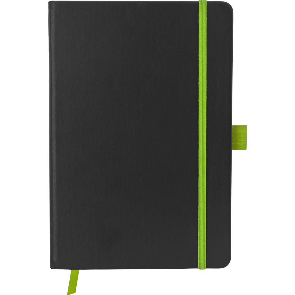 colouredgehardcovernotebooka5.color.solid_black_lime - colouredgehardcovernotebooka5_solid_black_lime