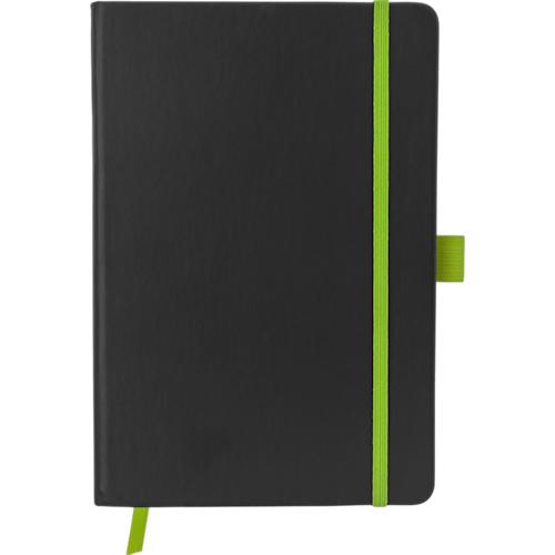 colouredgehardcovernotebooka5.color.solid_black_lime - colouredgehardcovernotebooka5_solid_black_lime