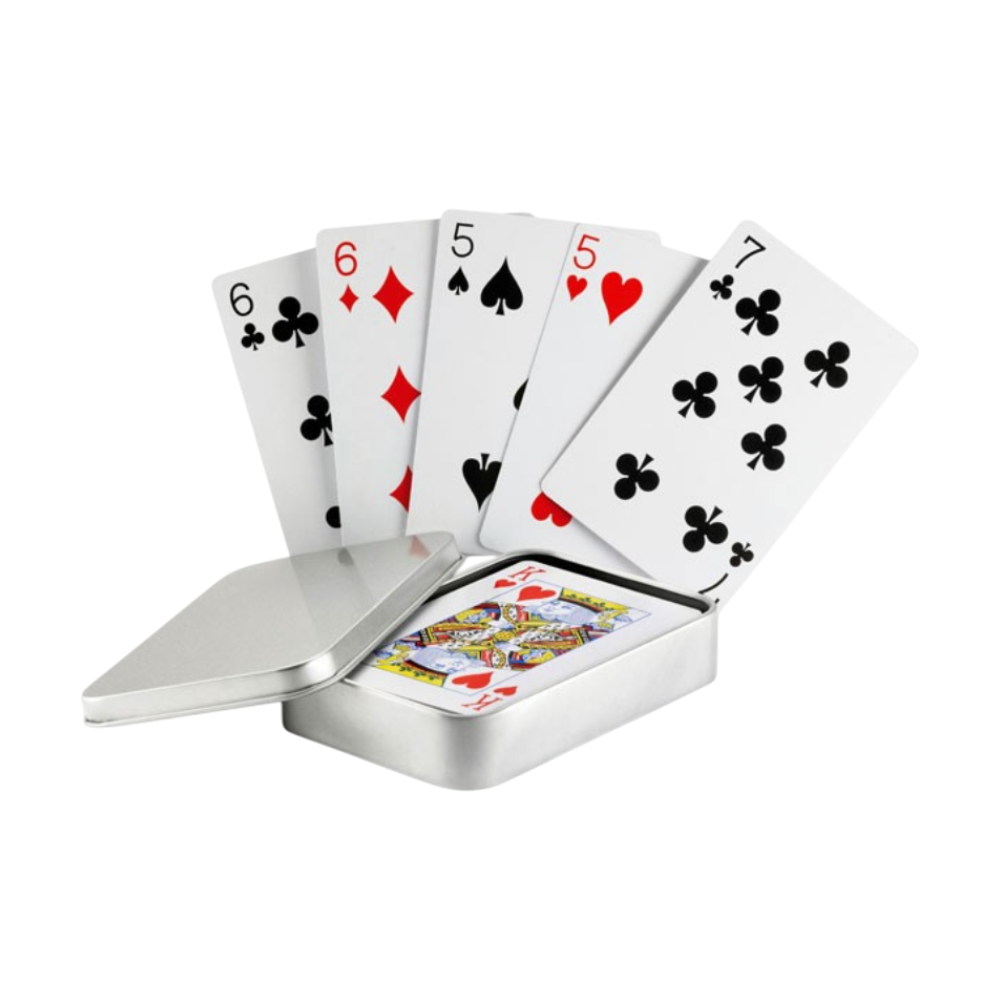 Carte da Gioco AMIGO in Scatola di Latta