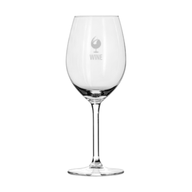 Wit wijnglas ovaal