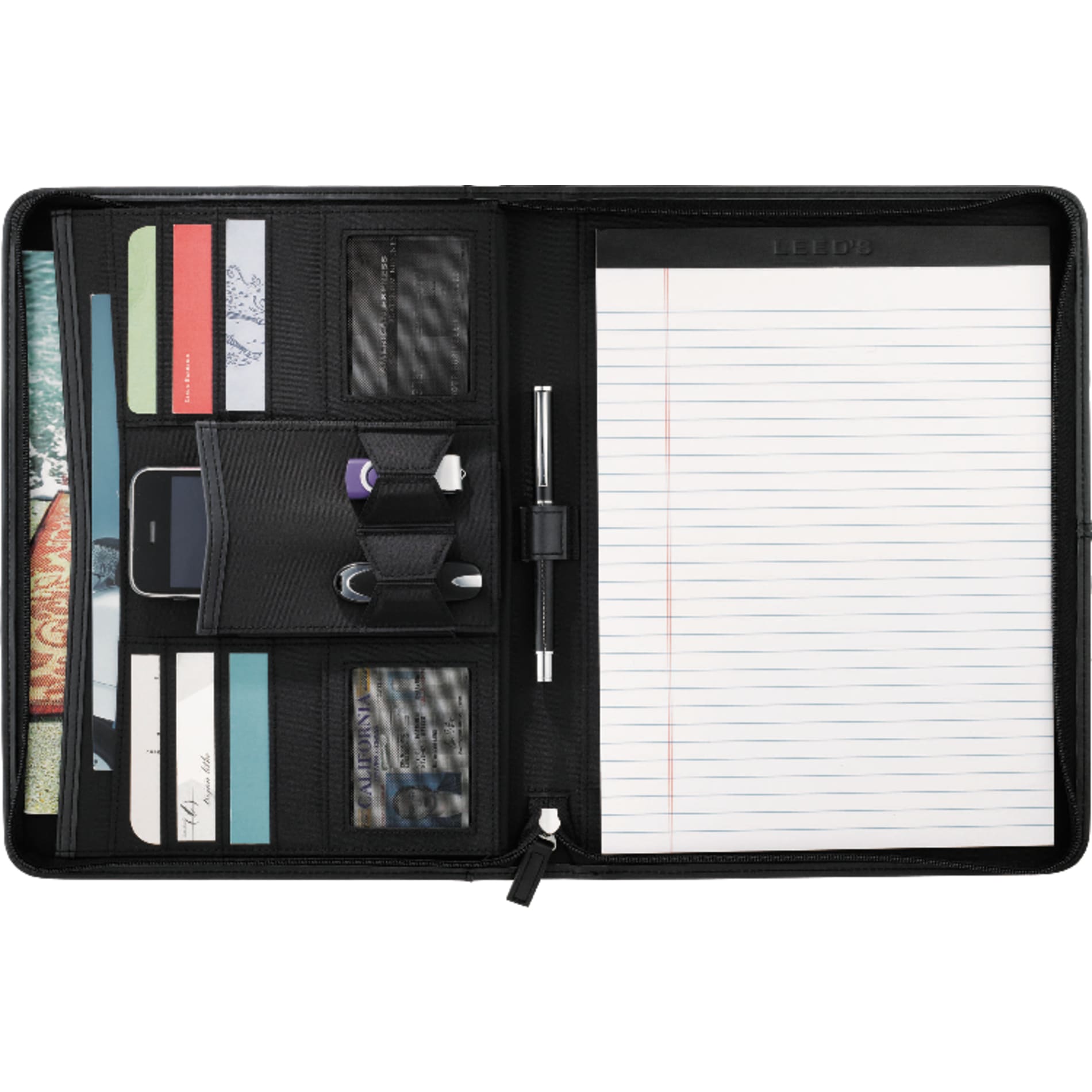 Pedova Zippered UltraHyde Padfolio-1