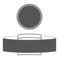314 x 54 mm - Ø 85 mm | Autour - Dessus
