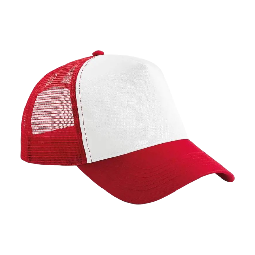 ICON - halfmeshtrucker classic_red_white