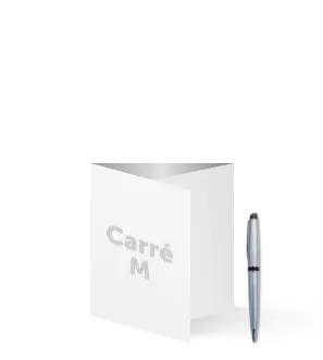 Square M Menu Cards