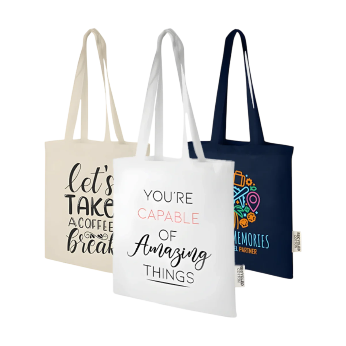 Madras GRS Recycled Cotton Tote Bag main image