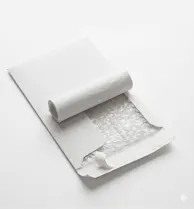 White paper with bubble wrap