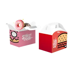 Boîte à emporter avec poignée