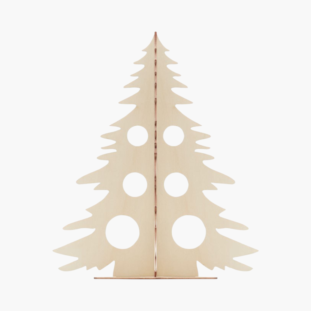 Sapin de Noël en bois à peindre et décorer