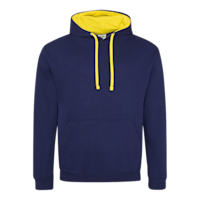 varsityhoodiejusthoods oxford navy:sunyellow