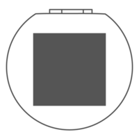 ICON afroditbamboopocketmirror40X40mm