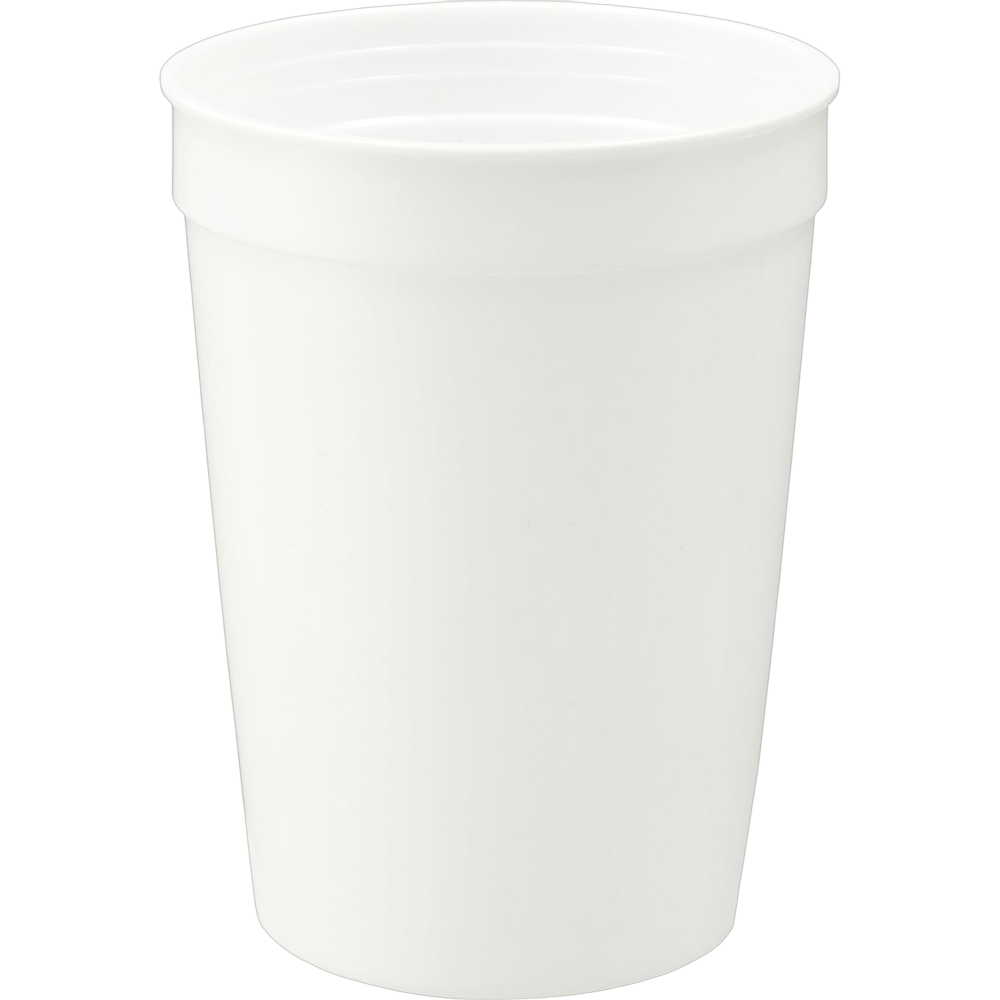 ICON - solid12ozrecycledstadiumcup white