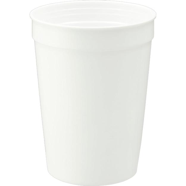 ICON - solid12ozrecycledstadiumcup white
