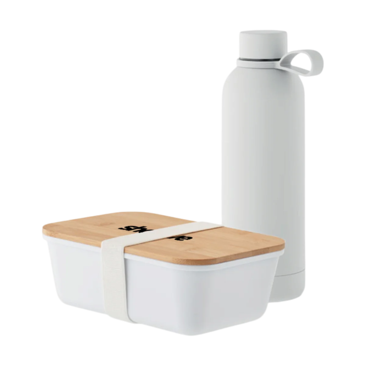 Giftset Recycled Stainless Steel Lunch Box and Bottle main image