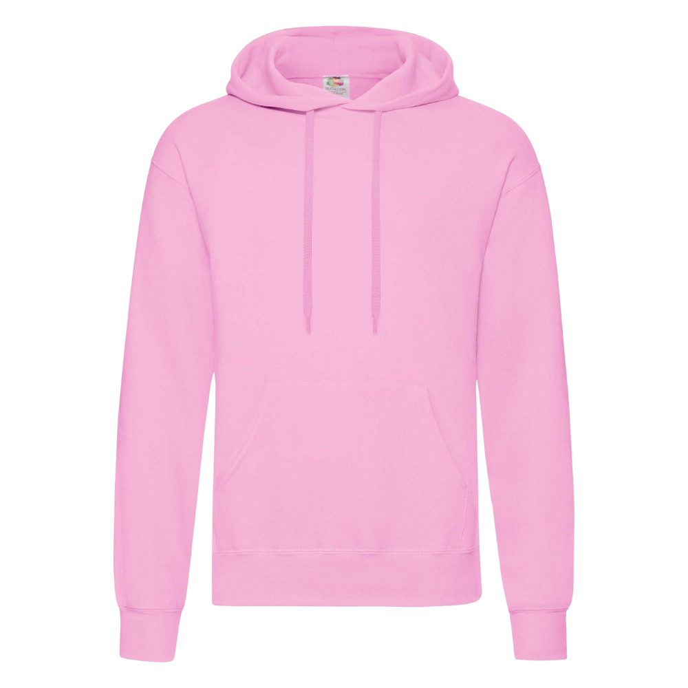 Fruit of the Loom Classic Hoodie ICON Light Pink
