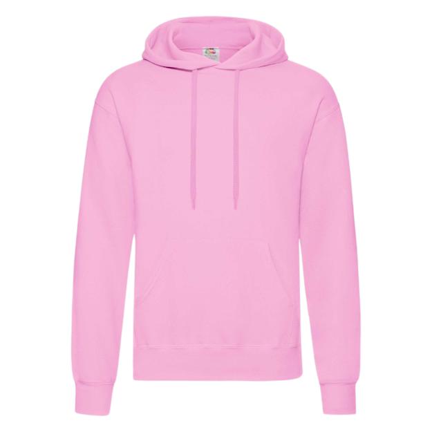 Fruit of the Loom Classic Hoodie ICON Light Pink