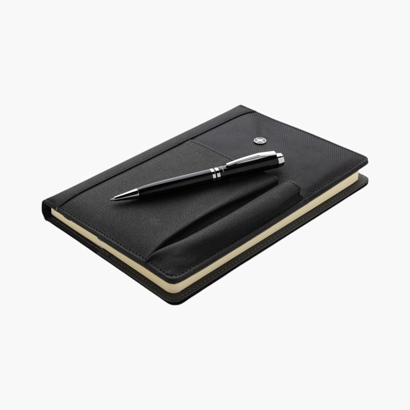 True Note Notebook Polyurethane Refillable Notebook and Pen Set | HelloPrint