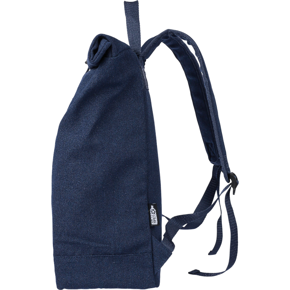 PDP - recycledpolycotton330gsmrolltopbackpackthaddeus square #00000000 background