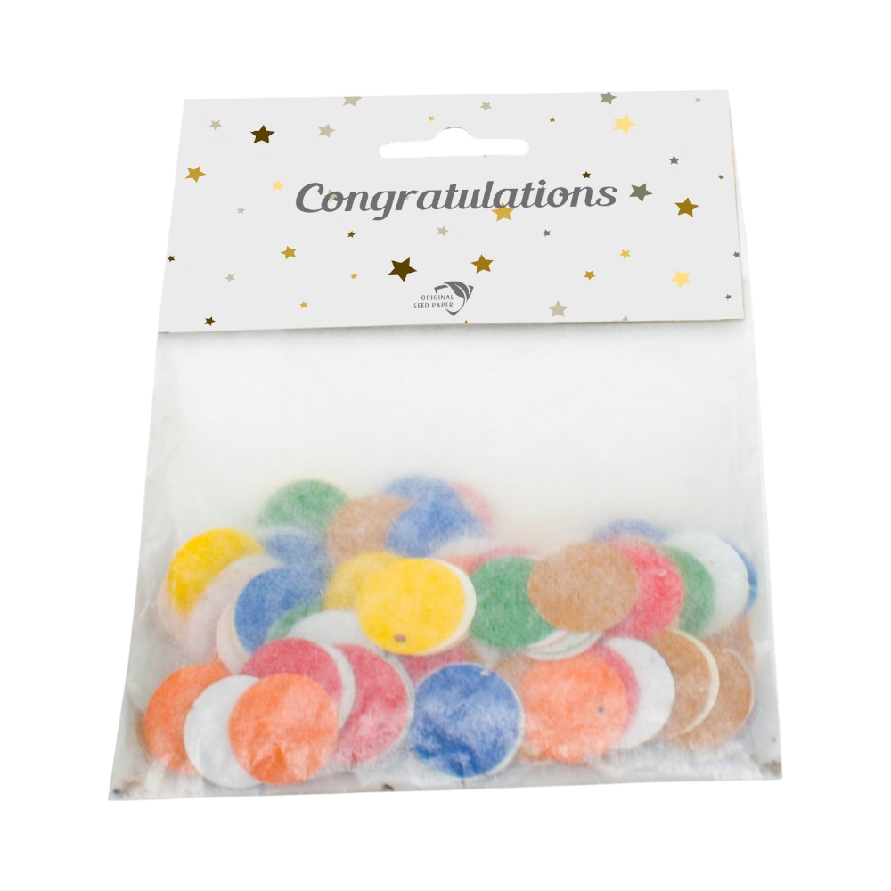 PDP - seedpaperconfettiinapacketroundheartorflowershaped20mm square #00000000 background