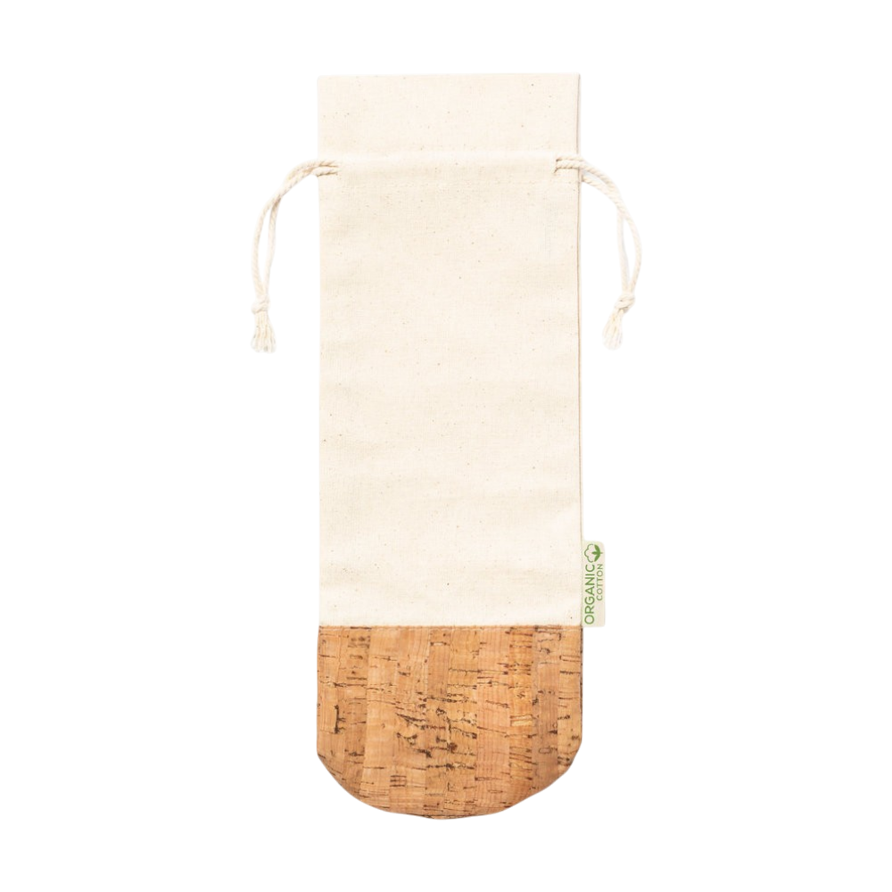 Drazen Organic Cotton and Cork Bottle Bag