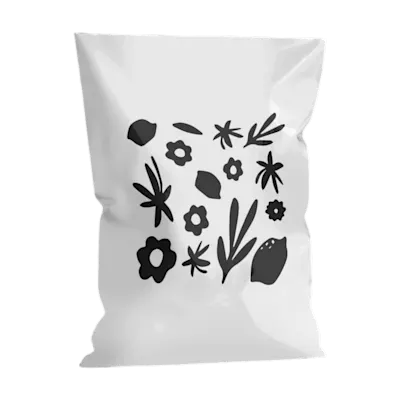 Sacchetto postale in plastica riciclata