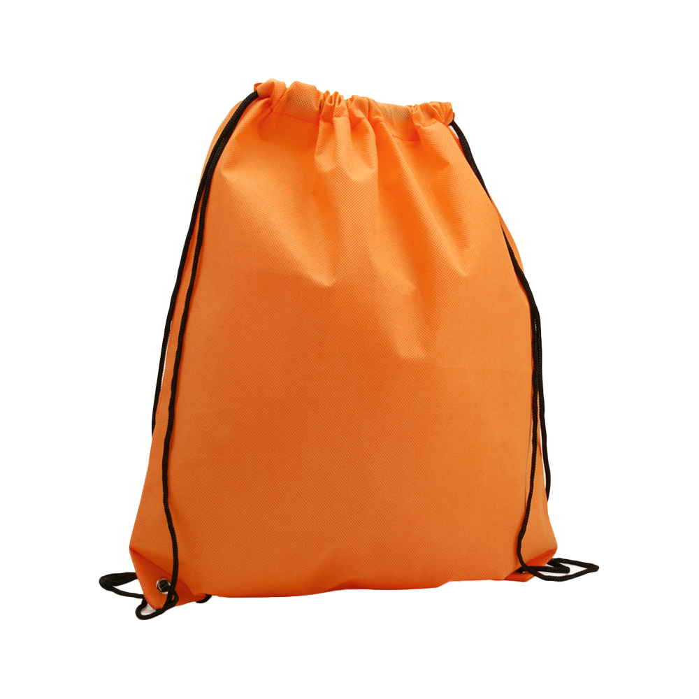 drawstring bag nonwoven color orange