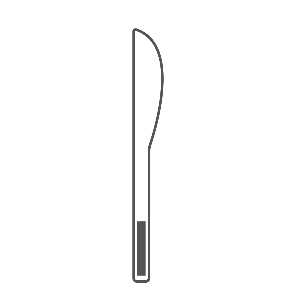 40x5 mm - Couteau