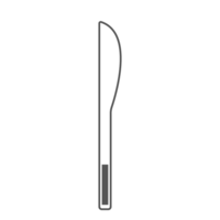 40x5 mm - Couteau